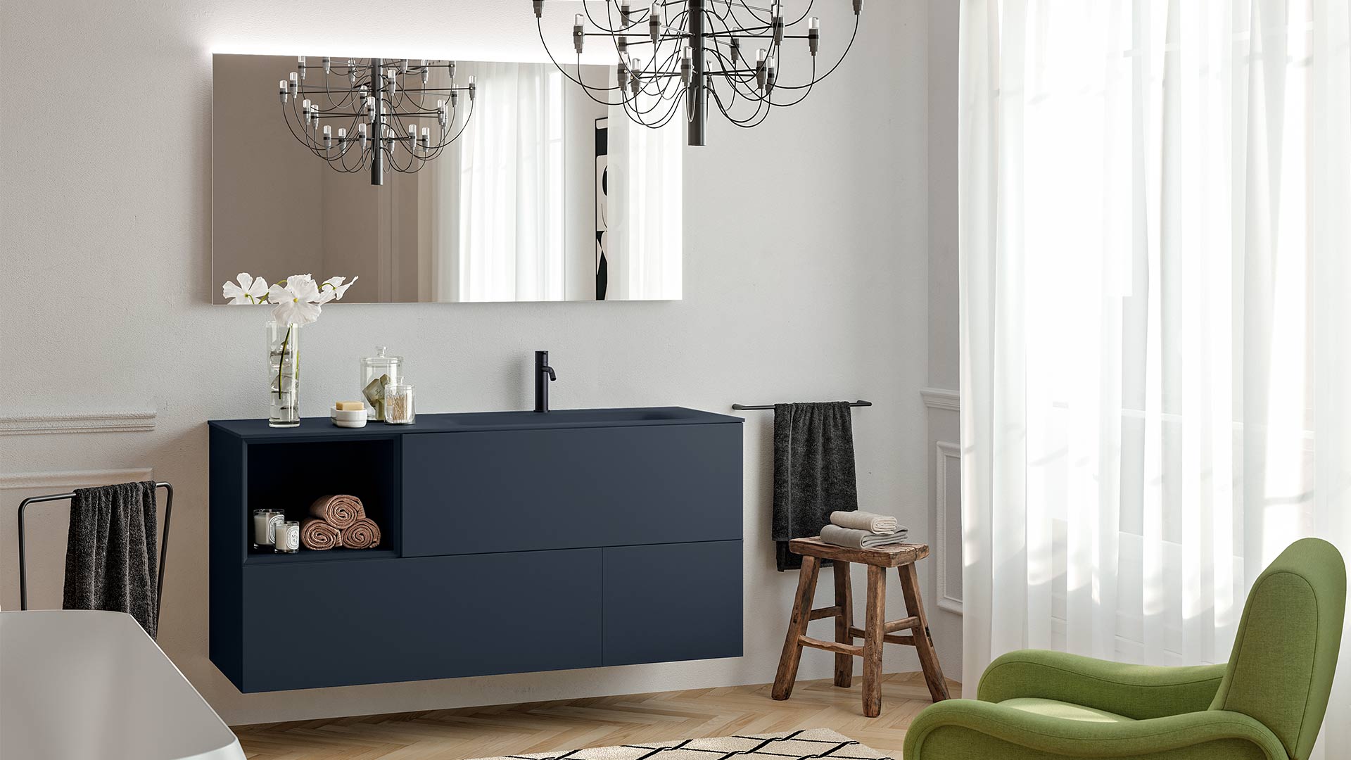 Mobile bagno sospeso o a terra: quale soluzione è più adatta?